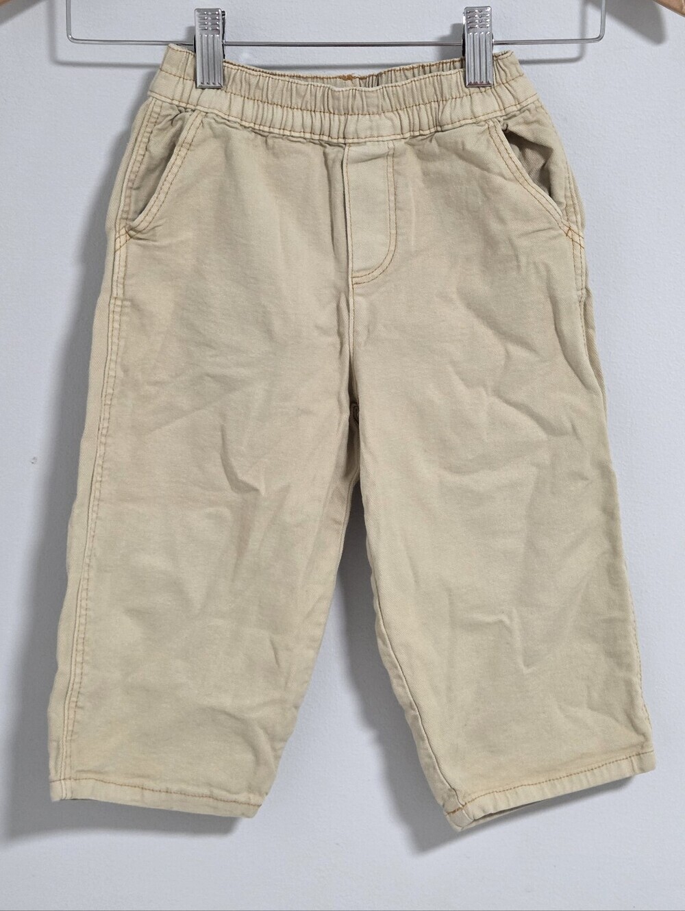 Zara Kids Unisex Elastic-Waist Tan Pull-On Jeans - Picture 3 of 3